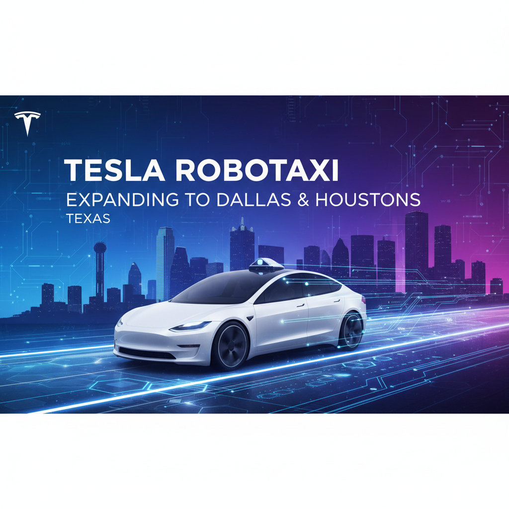 Tesla Brings Its Robotaxi Service to Dallas and Houston
